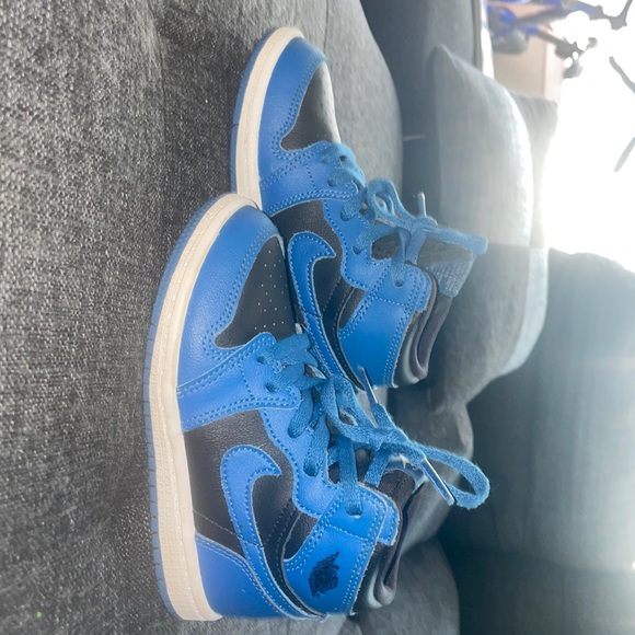 Air Jordan Kids 1 Retro High OG Dark Marina Blue Toddler - Picture 2 of 4
